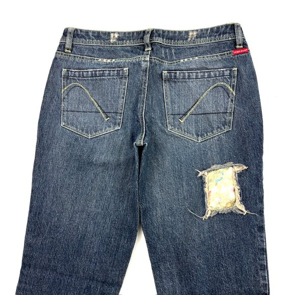 Guess Bootcut Patches Women's size 28 Dark Wash Blue Denim jeans - Picture 4 of 4